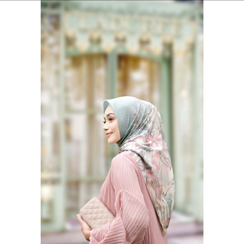 READY STOCK Bohemian Scarf Romantic Sagemint Vanilla Hijab