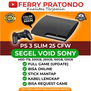 PS3 SLIM seri 21 25 30 Hardisk 160GB/500GB/1TB FULL GAME