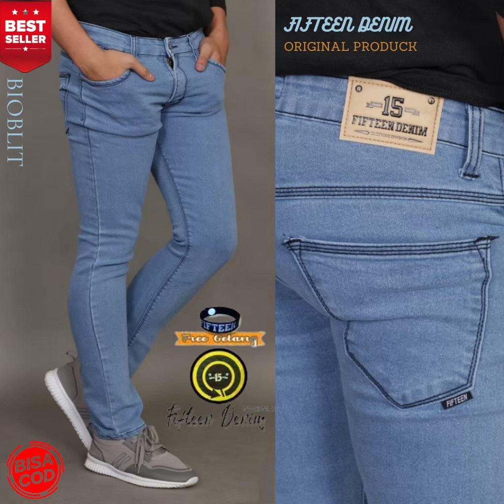 Celana Jeans Hitam Panjang Pensil Skinny Semi Slim Fit Stretch Pria Cowok Laki Laki Dewasa Premium -  jeans pria panjang levis skinny slim fit panjang melar - Celana levis pria slimfit / Jeans pria panjang Skinny /