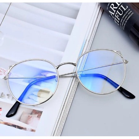 [EMARTSHOP] Kacamata Baca Frame KM28 Anti Radiasi Metal Gaya Retro Untuk Pria / Wanita-3