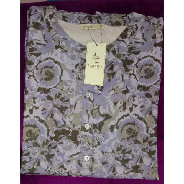 Violet Blouse - Blus Wanita By Azhania