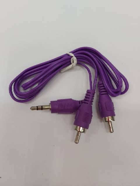 Kabel Audio  Warna Warni 2 in 1