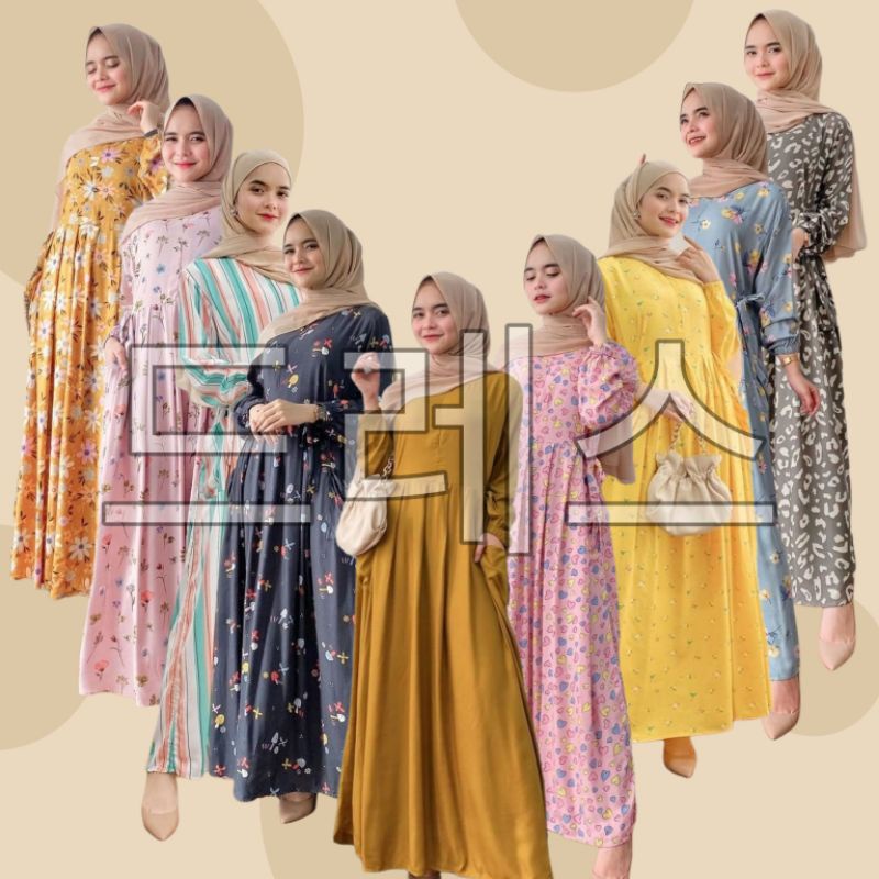 Gamis Milea / Dress Syari/ LD 120 cm / PB 130 cm / Gamis Rayon Premium / Dress Gamis Rayon Premium /