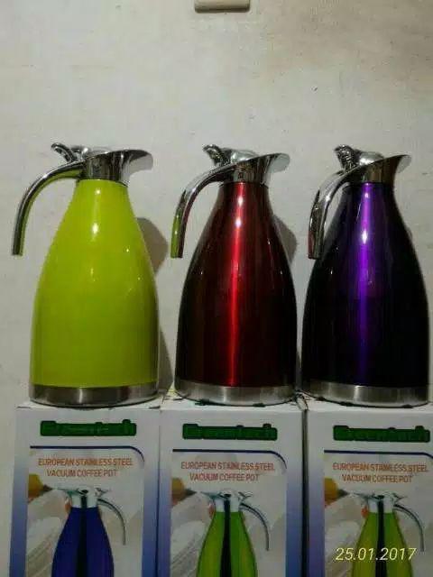 [cod] Teko Water Jug Vacuum Cofee Pot Hot 1,9l D05