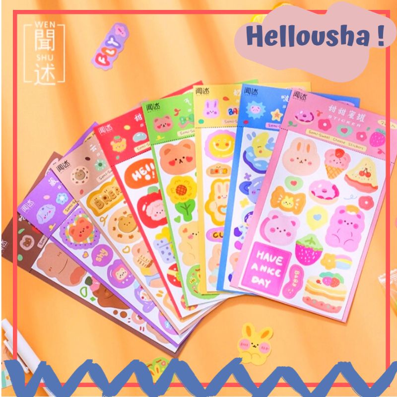 

[COD] Semi Sweet Cheese 2 Pcs || Sticker Deco/Diary/Journal