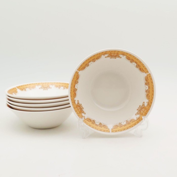 Mangkok Keramik Mahkota 7 Inci Lilia Satuan