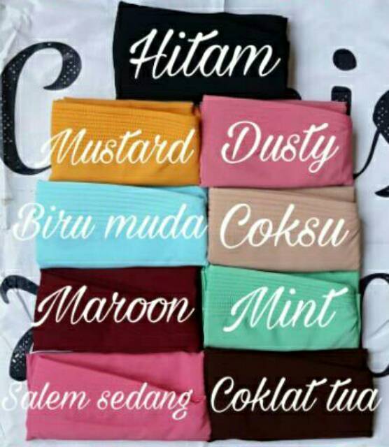 Jilbab instan pet bahan wolfis/Dalaman/Jilbab/Razha/Soul/Anti/Pusing/Ninja/Murah/Terjangkau/Nyaman