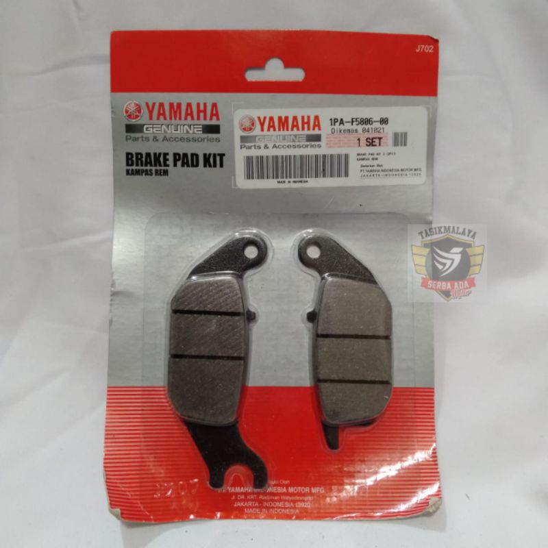 DISCPAD / KAMPAS REM CAKRAM MX NEW,MX KING, R15, VIXION NEW BELAKANG YAMAHA 100% Original