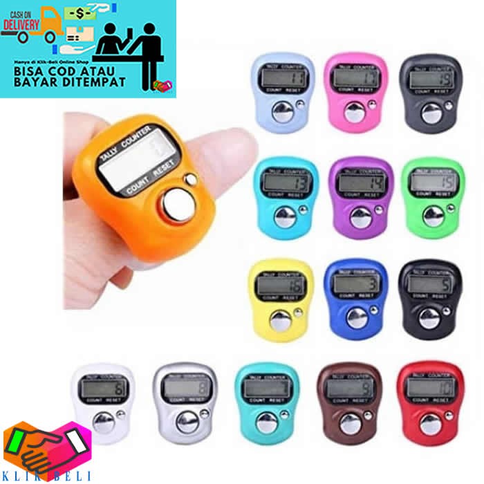 Tasbih Digital Mini LED Finger Counter Tasbeh Dzikir Praktis Alat Hitung Mini Tally Counter