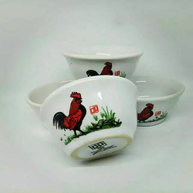 Mangkok mini Ayam jago /souvenir mangkok ayam jago /mangkok sambal isi 50 pcs