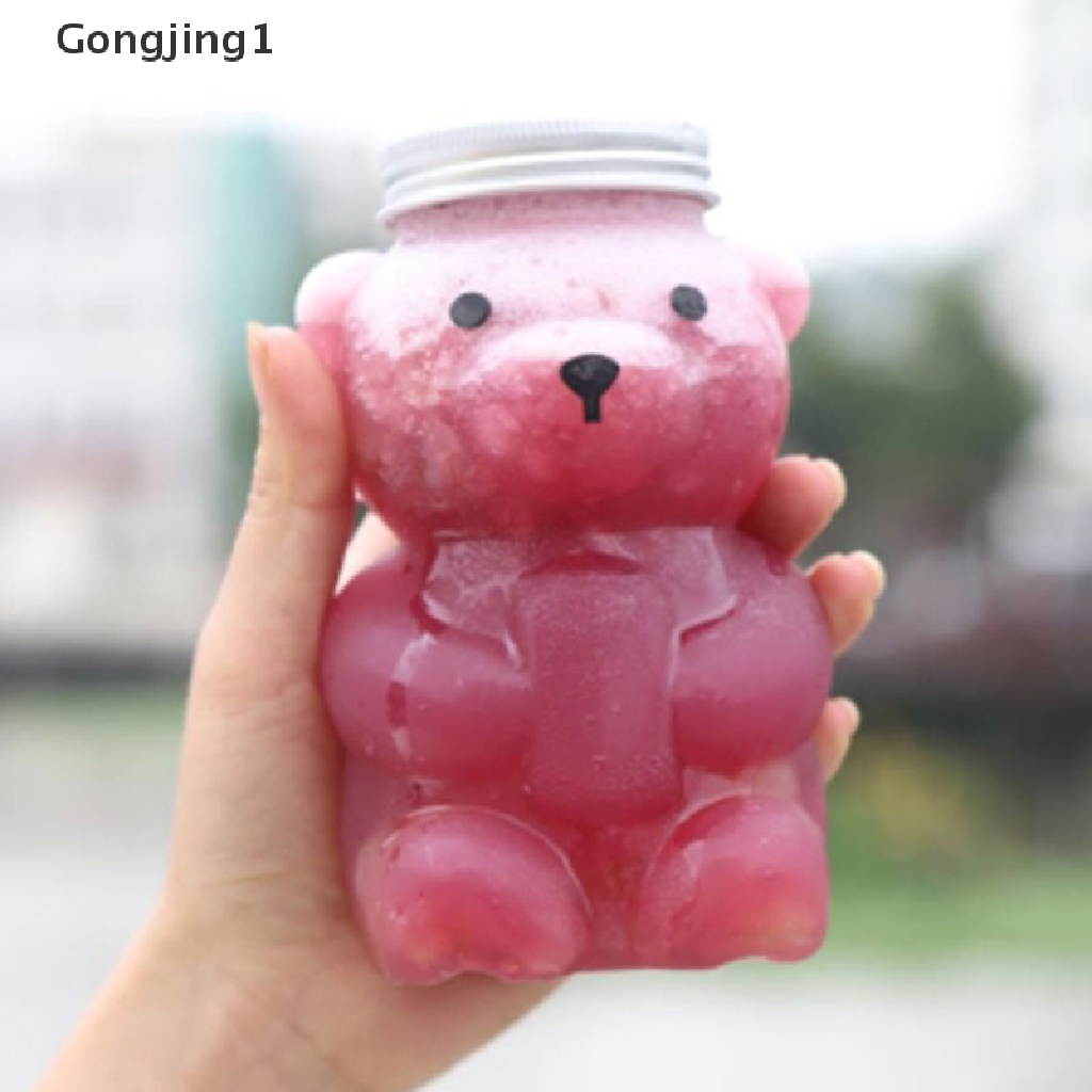 Gongjing1 Botol Minum Plastik Motif Kartun Lucu Kapasitas Besar Dengan Sedotan Untuk Anak