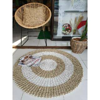 Rug seagrass bulat 100cm Shopee Indonesia Rug seagrass bulat 100cm Shopee Indonesia
