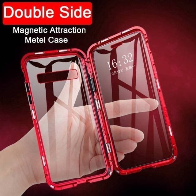 Case Magnetic Depan Belakang Kaca 360 Premium Glass Oppo A15