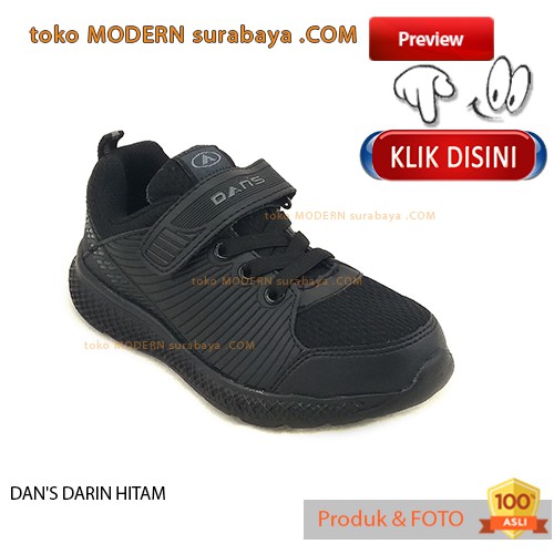 DANS DARIN HITAM sepatu anak sepatu casual sneakers