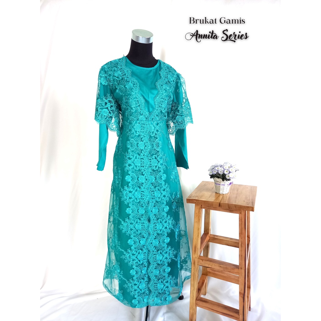 Pusat Bordir Tasikmalaya - Gamis Tile Balon / Gamis Pesta / Gamis Brokat / Kebaya Modern / Dress Kon