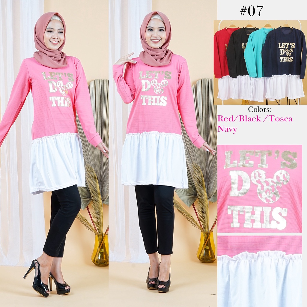 Tunik Atasan Tunik Jumbo Fashion Muslim Wanita