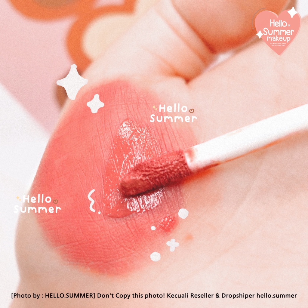 𝐌𝐀𝐓𝐓𝐄 𝐋𝐈𝐏𝐒𝐓𝐈𝐂𝐊 - Kiss Beauty Pink Brown Velvet Matte Lipgloss Longlasting Tahan Lama 5ml