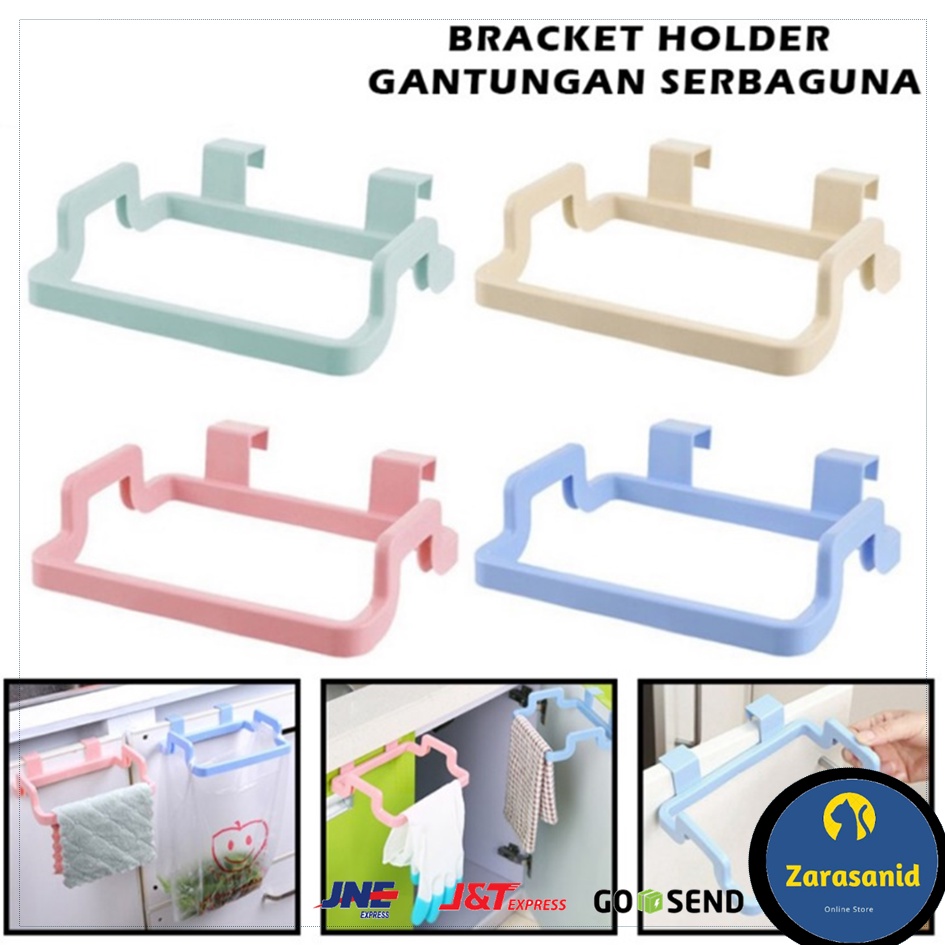 Bracket Gantungan Kantong Plastik Tempat Sampah Lap Holder Serbaguna