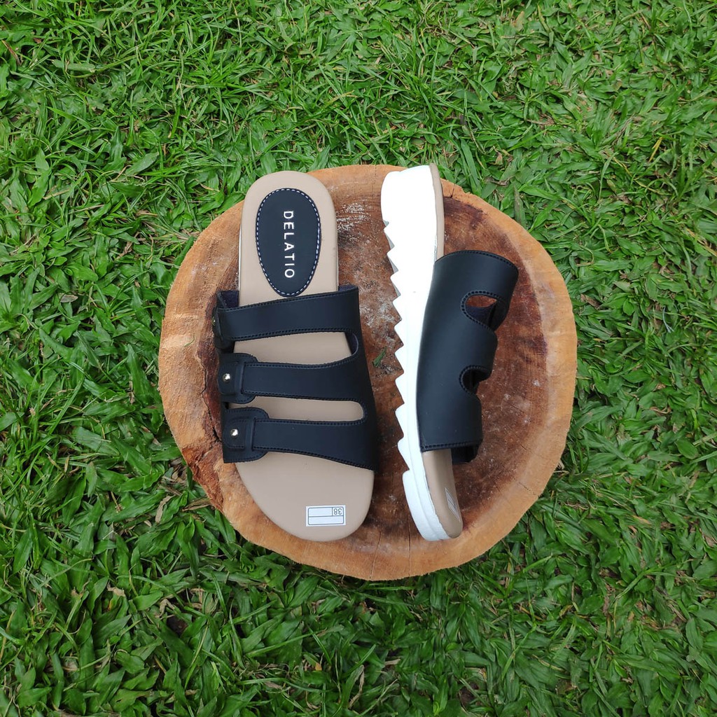 Sandal Wanita Kokop Ban strip tiga