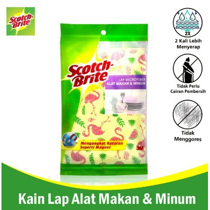 3M Scotch brite Lap alat makan microfiber ID 87