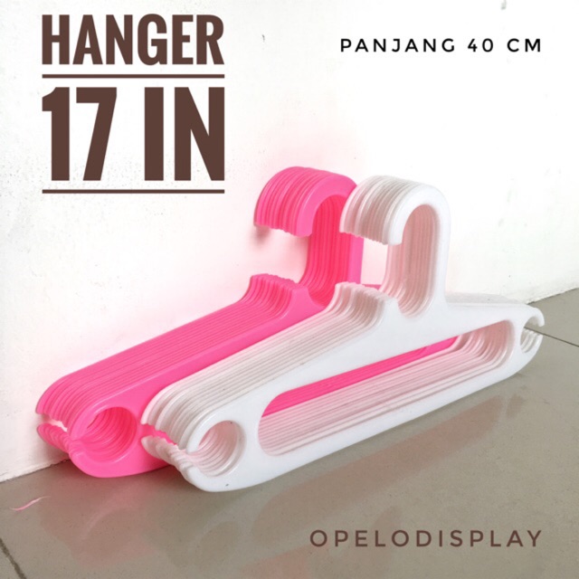 GANTUNGAN BAJU / HANGER 17-INCH DEWASA (PER 12 PCS)