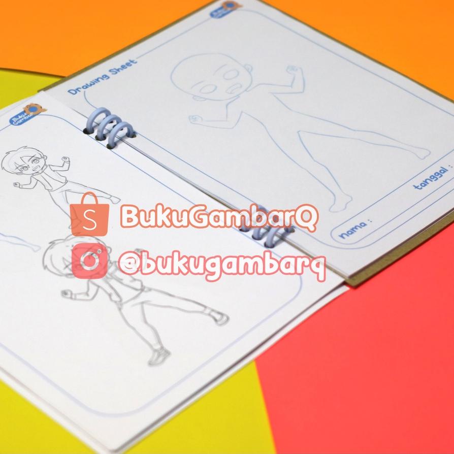 

Buku Belajar Menggambar Manga - BukuGambarQ Beginner - buku 3 seri Brave Boy