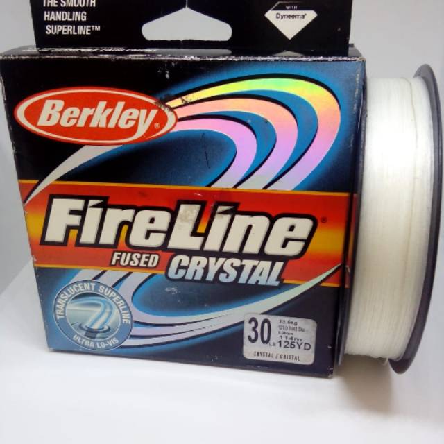 Senar braided PE berkley fireline crystal 30lb 13.6kg 0.36mm 274m