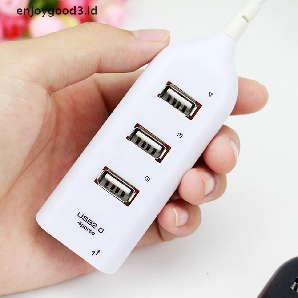 Hub 4 Port Usb 2.0 Kecepatan Tinggi Untuk Komputer Pc