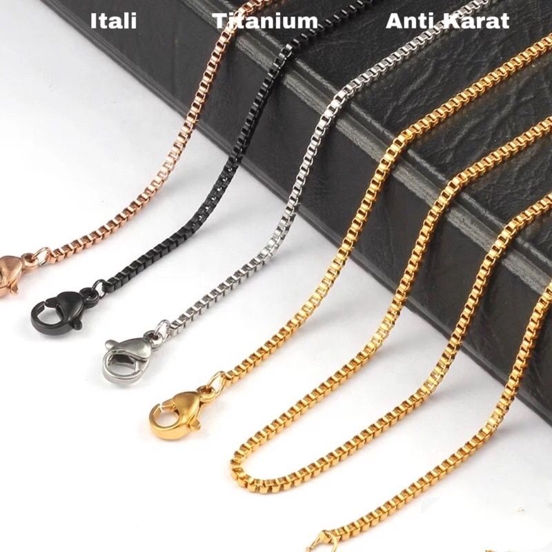 Kalung Itali Titanium Pria dan Wanita