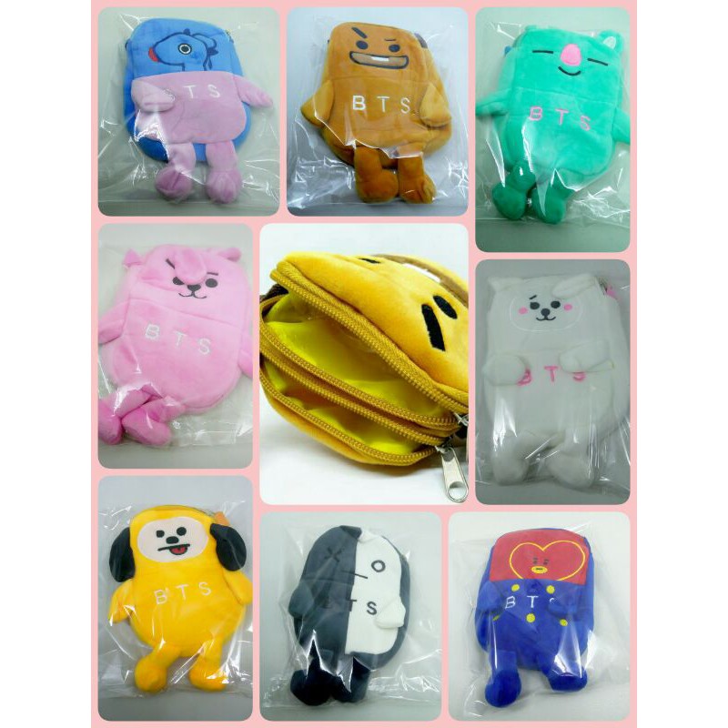 Bt21 Sling Bag Bts Crossbody Bag Tas Selempang Bt21 Model Boneka dengan 2 pocket
