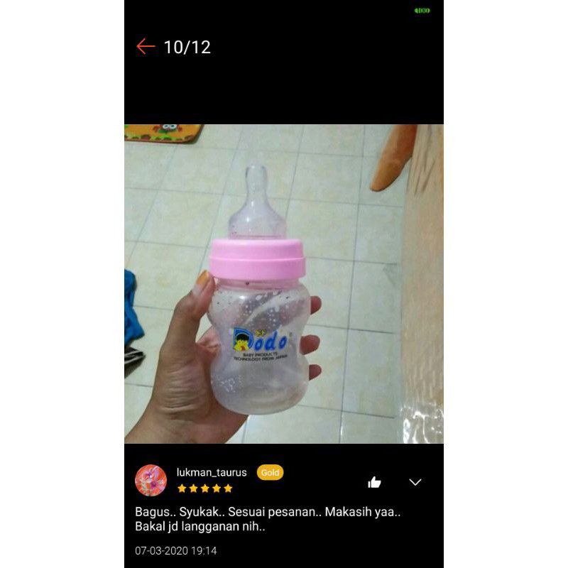 Dodo Botol Minum Anak Deluxe handle 300 Ml