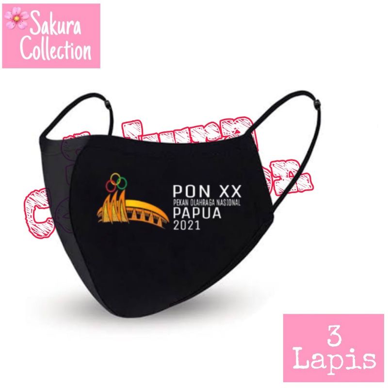 Masker 3Lapis - PON XX PAPUA 2021 | Olimpiade PON | PON 2020