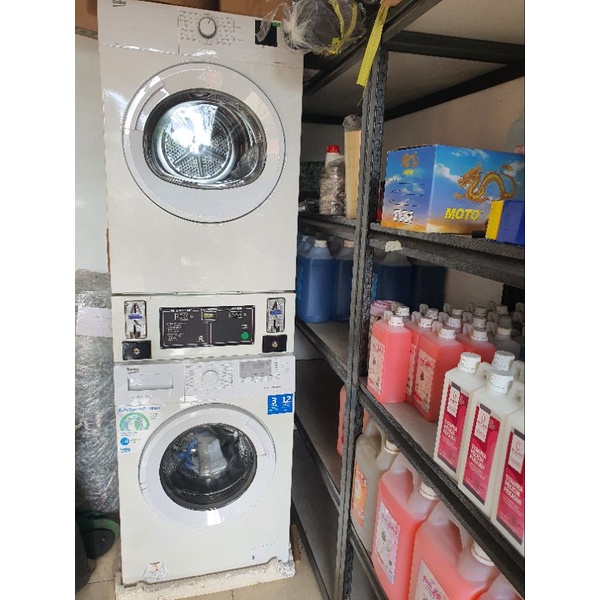 Mesin Laundry Modifikasi Koin BEKO BEKAS EX ETALASE(mesin belum pernah digunakan sama sekali)