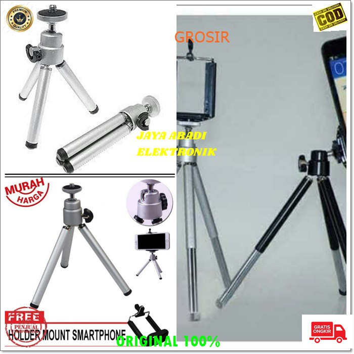 J131 TRIPOD MINI LIPAT HOLDER U KAKI TIGA MONOPOD PEGANGAN HP KAMERA CAMERA PENYANGGA DUDUKAN POD MOBILE ORIGINAL TRIPOD MINI HOLDER U LIPAT KAKI TIGA PEGANGAN HANDPHONE KAMERA PENYANGGA KOKOH STABIL GANTUNGAN MULTI FUNGSI DAN LEBIH FLEKSIBLE