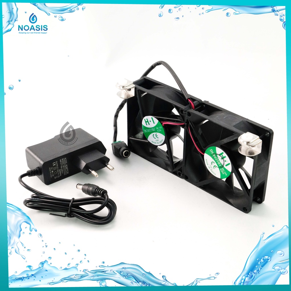 KIPAS PENDINGIN AQUASCAPE AQUARIUM COOLING FAN DOUBLE