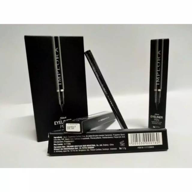 ( EYELINER ) IMPLORA EYE BLACK WATERPROOF / EYELINER IMPLORA terlaris