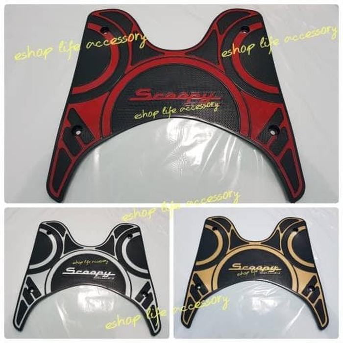Unik accessories karpet all new scoopy 2017 step floor pijakan aksesoris ho Berkualitas