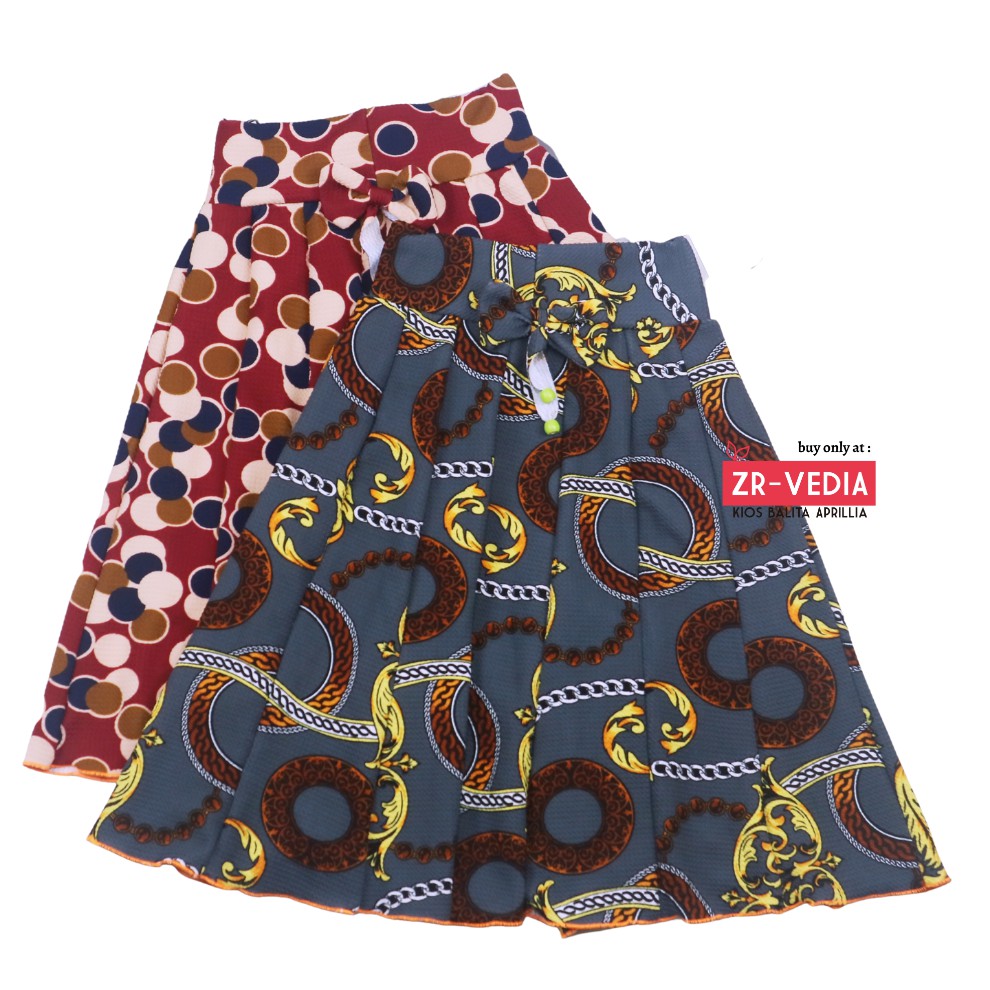 MOTIF Rok Pita Bianca uk. 8-10 Tahun / Rok Motif Anak Perempuan Cewek Murah Skirt Bawahan Pendek