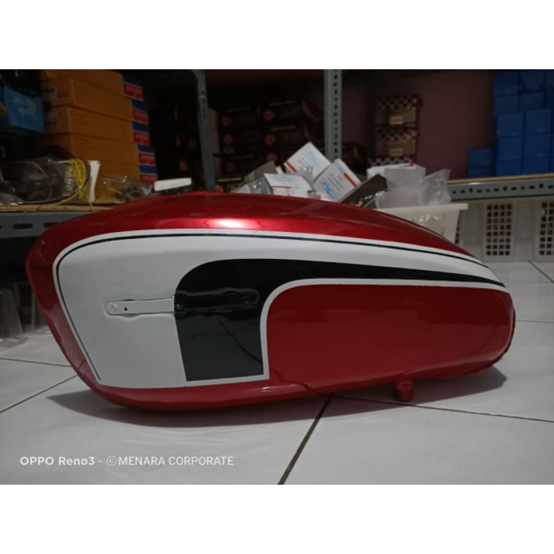 TANGKI TENGKI FULL PRES CB125 COPY SULTAN TANGKI CB PRESSS KUDUS CAT ISTIMEWA ORANGE HITAM PUTIH