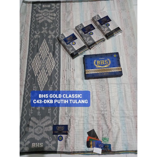 Sarung BHS Gold Classic Kawung KWG DBY putih