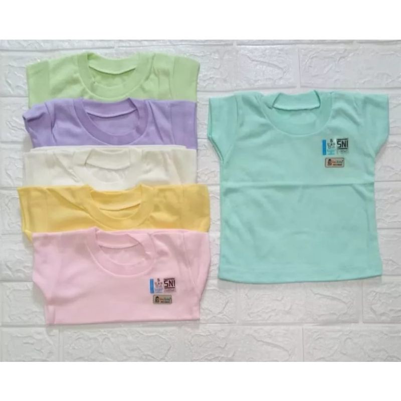 3PCS KAOS OBLONG BAYI POLOS ONE BABY-KAOS OBLONG BAYI LENGAN PENDEK-OBLONG BAYI