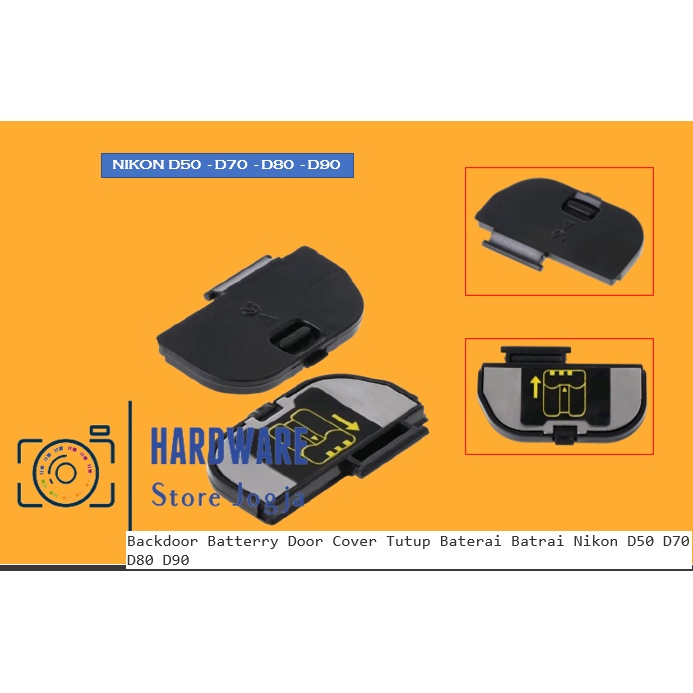 Backdoor Batterry Door Cover Tutup Baterai Batrai Nikon D50 D70 D80 D90