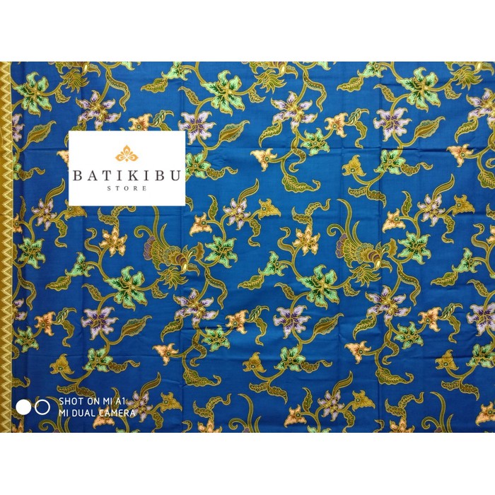 Kain Batik Pekalongan Mulya Tiara Motif 680 Biru - Biru