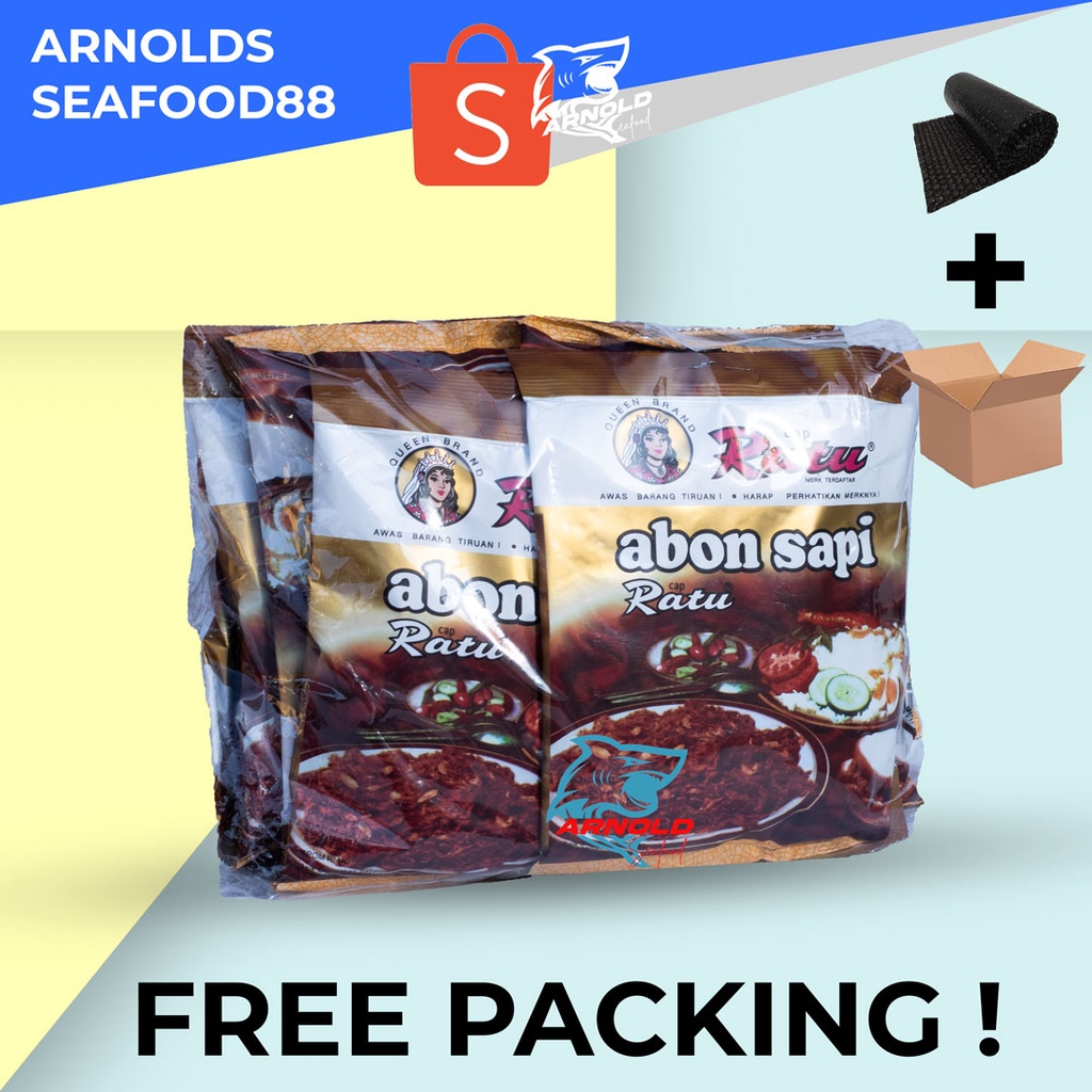 

Abon Sapi Cap Ratu Per Pack Isi 10 Pcs