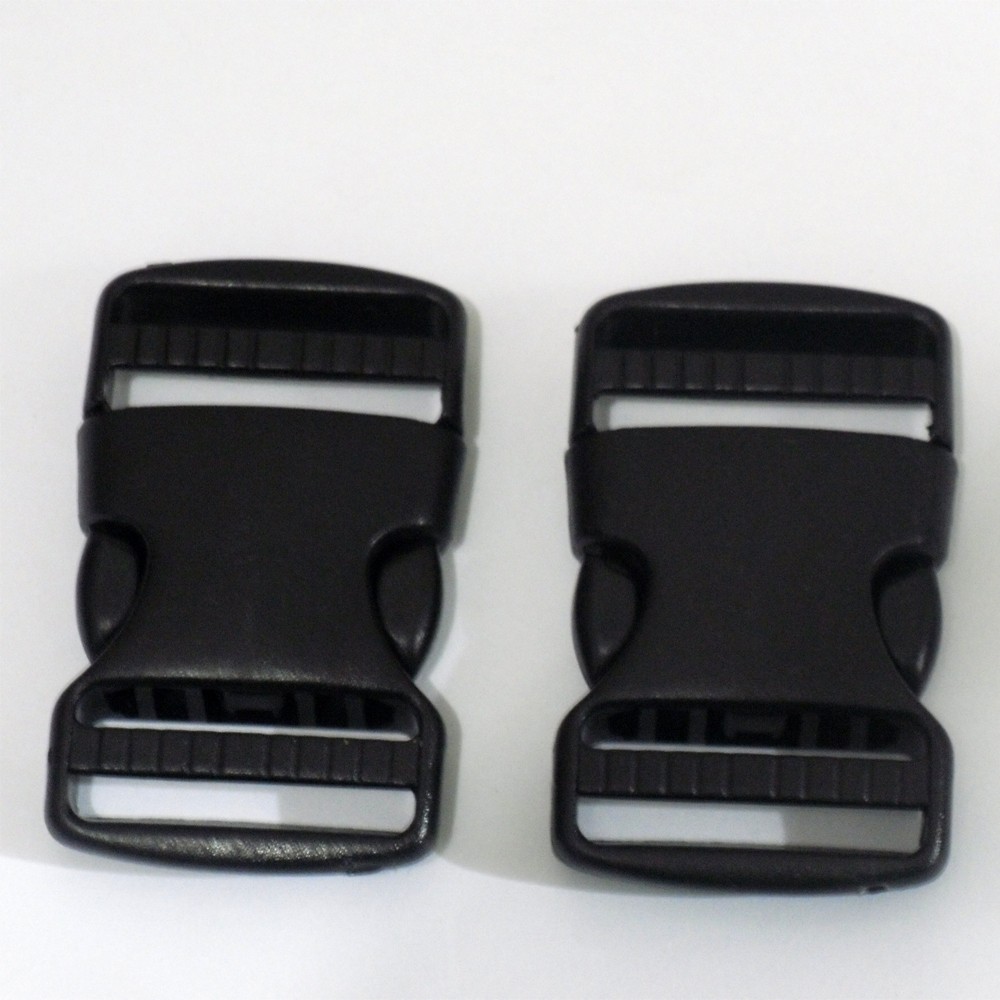 Slop Buckle Tas/Kunci Sodok 3,8 cm Hitam Acetal