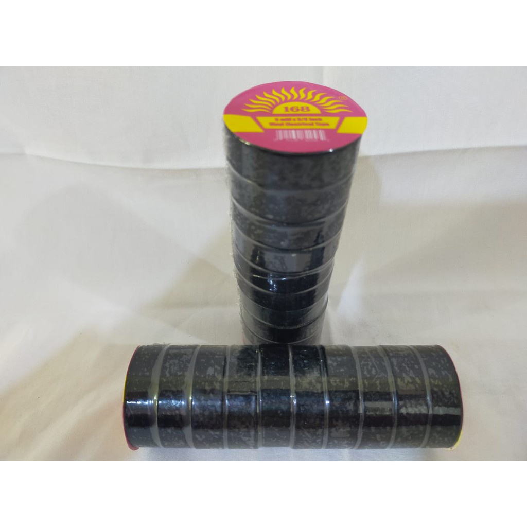 Lakban Isolasi Listrik  Warna 168 Tape 14mmx3yard Harga 1 SLOP Isi 10 roll