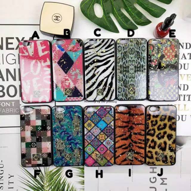 Oppo F9 / REALME 2 pro - Fuze case UV motif batik glitter new