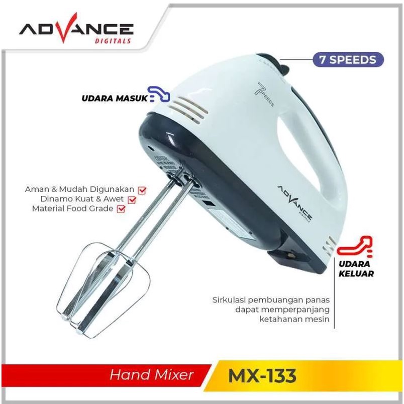 [DEASTORE] MIXER MX133 / HAND MIXER KUE / ALAT PENGADUK ADONAN KUE / MIXER MURAH MERIAH