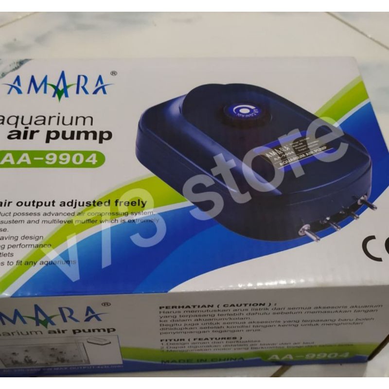 AMARA AA 9904 / AMARA 9904 / AERATOR 4 LUBANG / AIR PUMP 4 WAY AMARA / POMPA UDARA 4 LUBANG