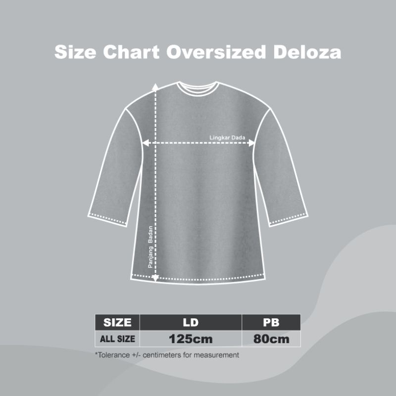 Deloza Atasan Oversized Kaos Washing Wanita